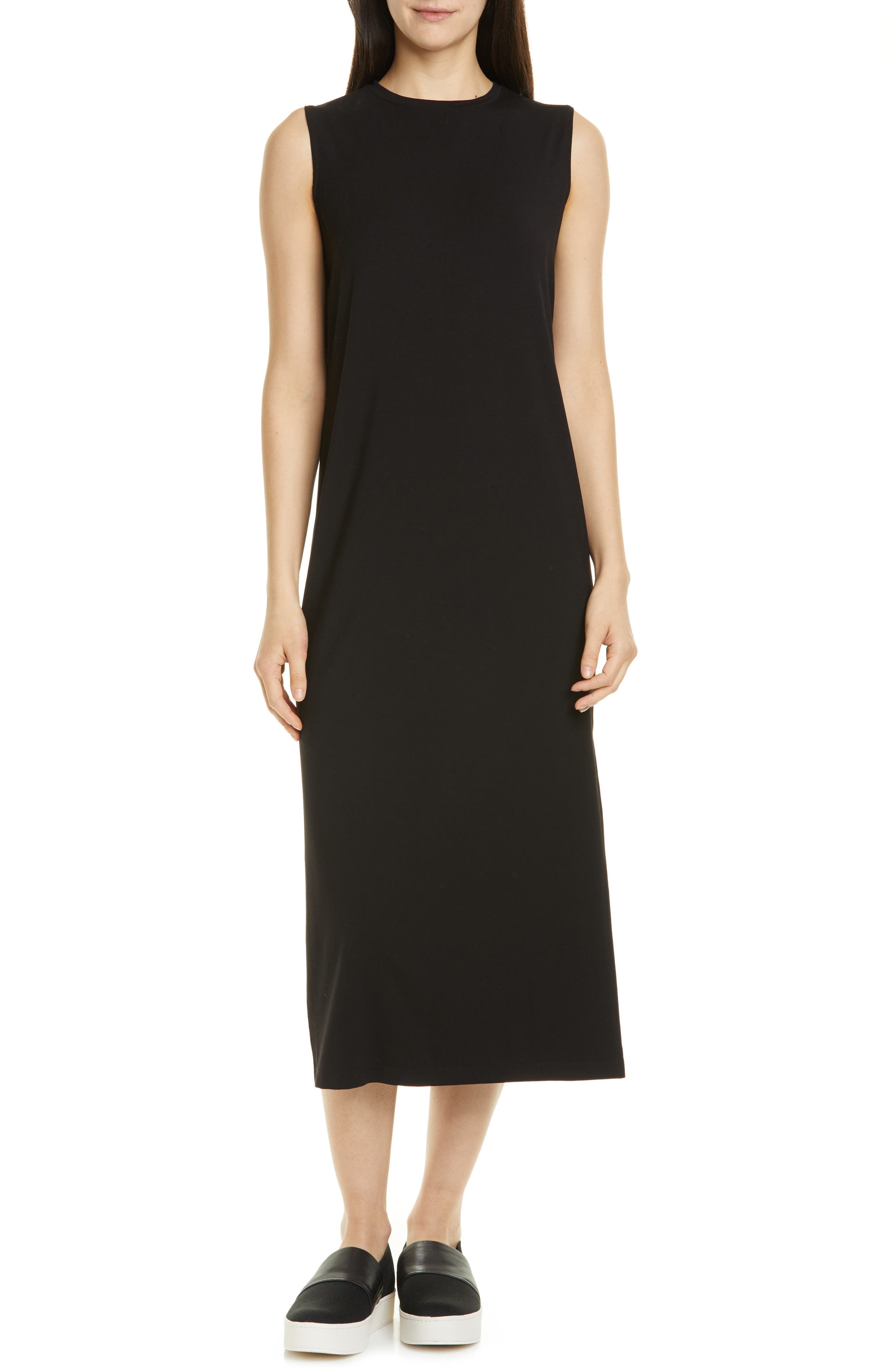 midi side slit dress