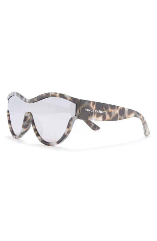 Shop Vince Camuto Shield Cat Sunglasses In Oatmeal