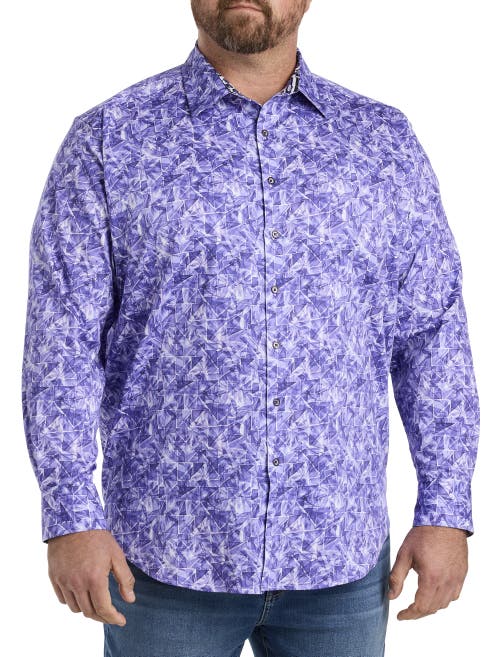 Shop Robert Graham Dxl Kimball Sport Shirt In Purple