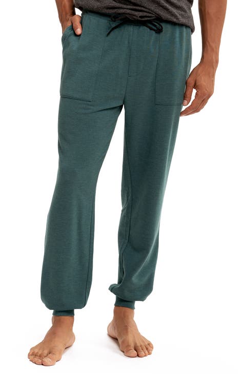 Men s Blue Green Joggers Sweatpants