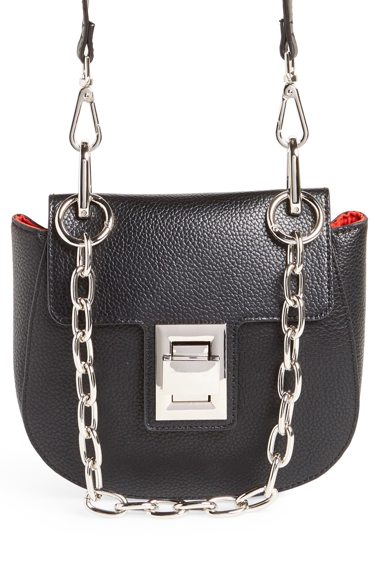 steve madden saddle faux leather crossbody bag