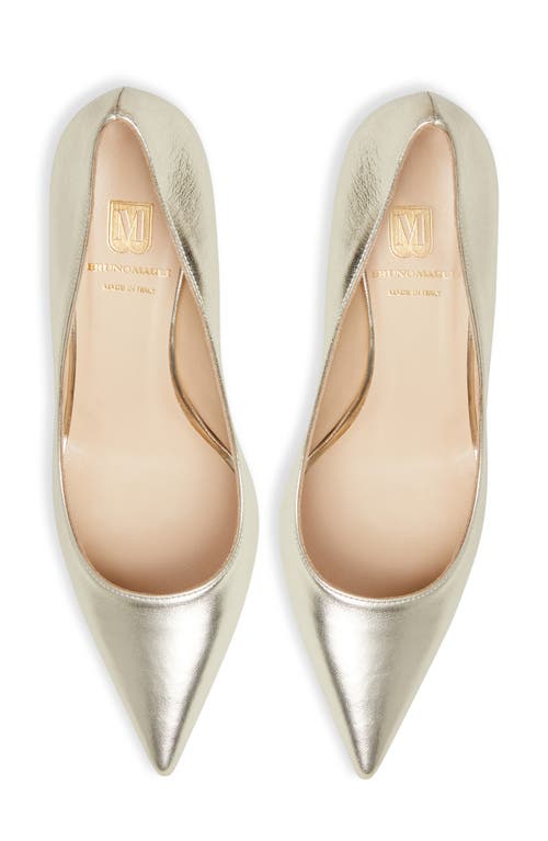 Bruno Magli Stella Pointed Toe Pump In Gold