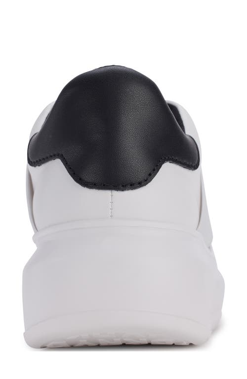 Dkny Women's Jaye Slip On Sneakers In White/black