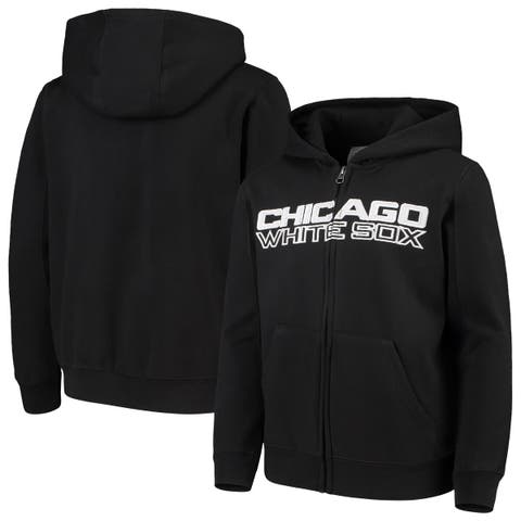 Infant Chicago White Sox Black Fleece Full-Zip Hoodie