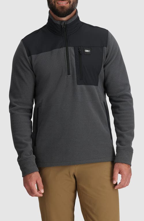 Shop Outdoor Research Trail Fleece Quarter Zip In Storm