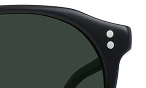 Raen Remmy 52mm Polarized Round Sunglasses In Recycled Black/green Polar