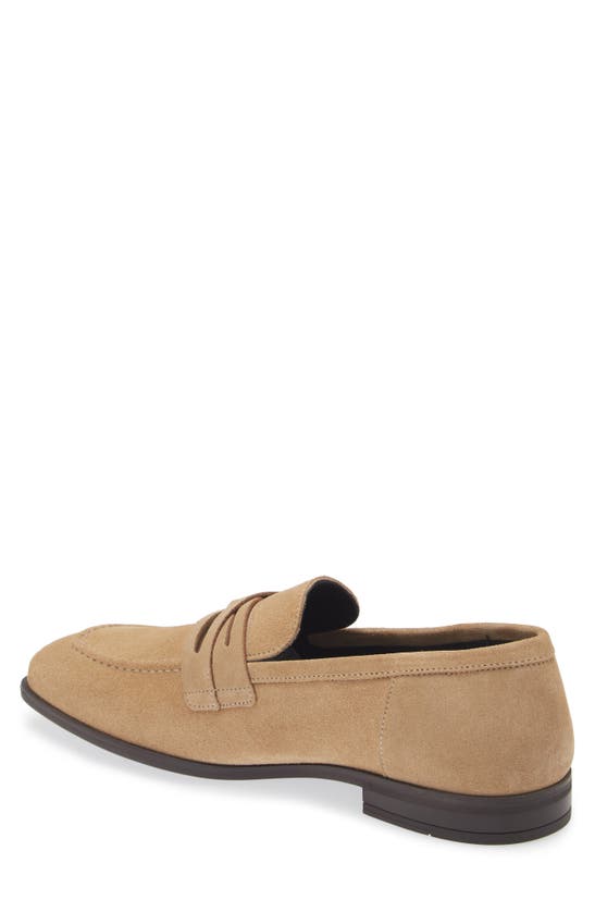 Shop Stuart Weitzman Simon Crisscross Loafer In Beige