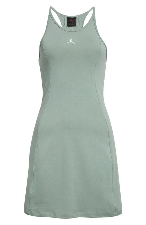 Shop Jordan Racerback Jersey Minidress In Jade Smoke