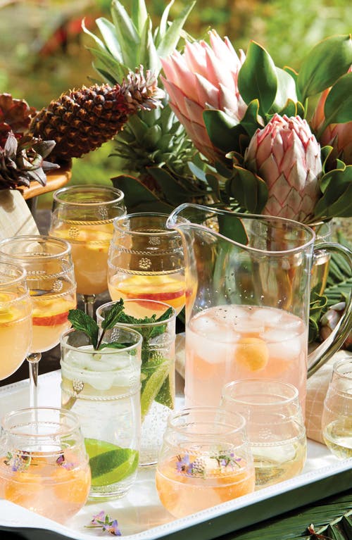 Juliska Isabella Acrylic Large Tumblers, Set Of 4 In Clear