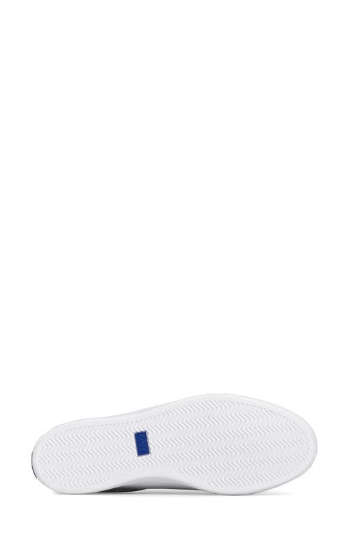 Keds Pursuit Low Top Sneaker In White/light Pink Leather