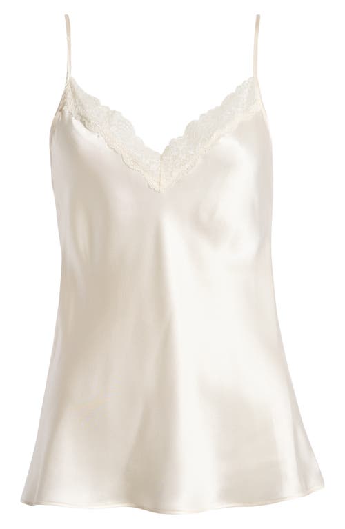 Shop Etam Milky Silk Camisole In Perle