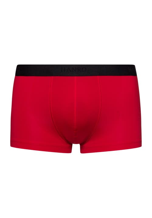 Hanro Micro Touch Boxer Brief In Blessing Red
