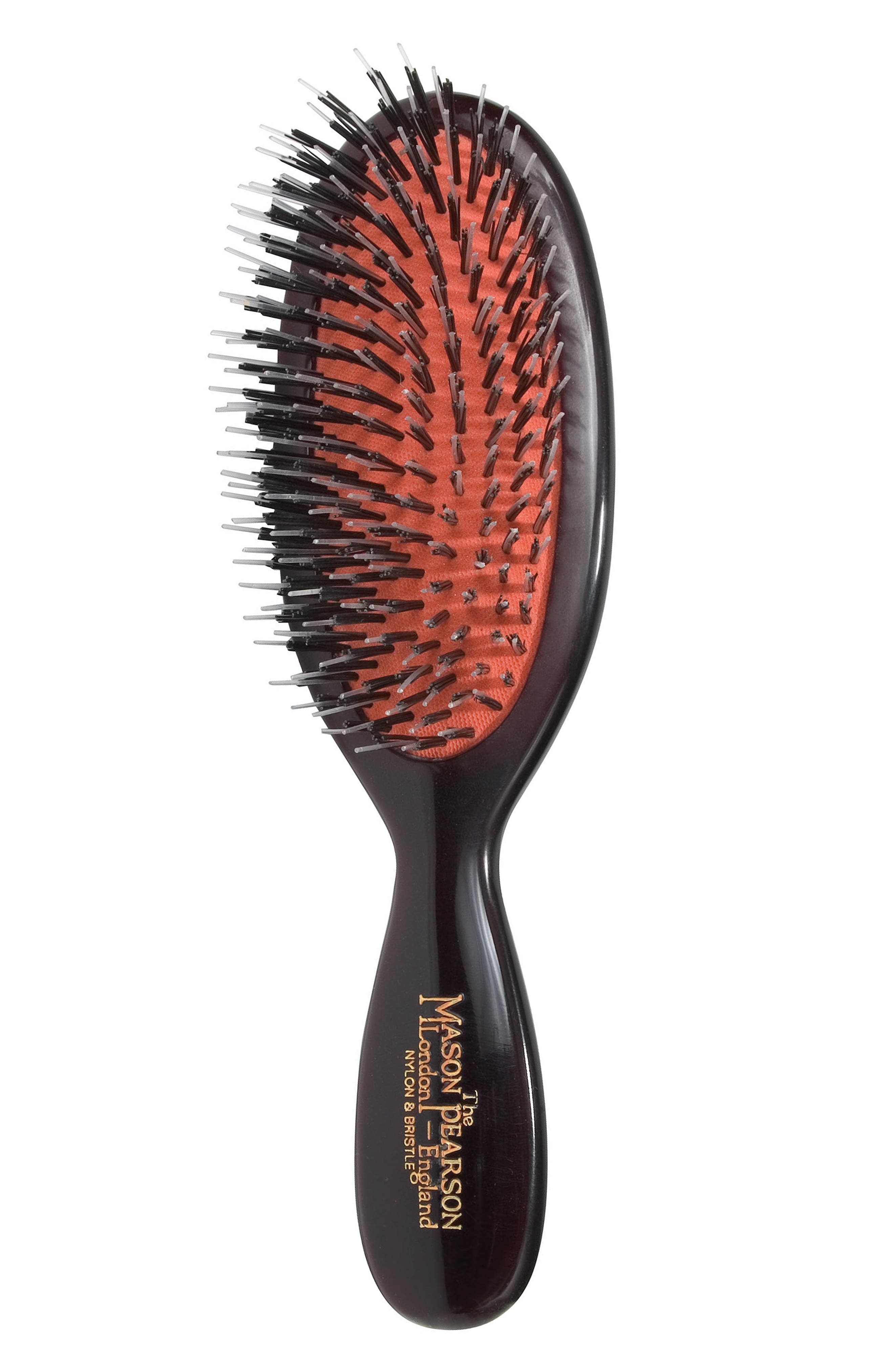 round brush with nylon and boar bristles
