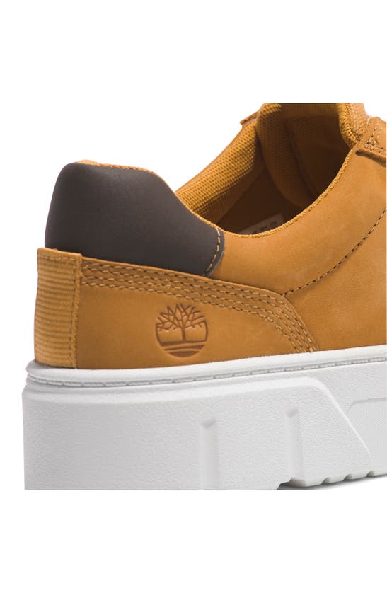 Timberland Laurel Court Platform Sneaker In Wheat Nubuck