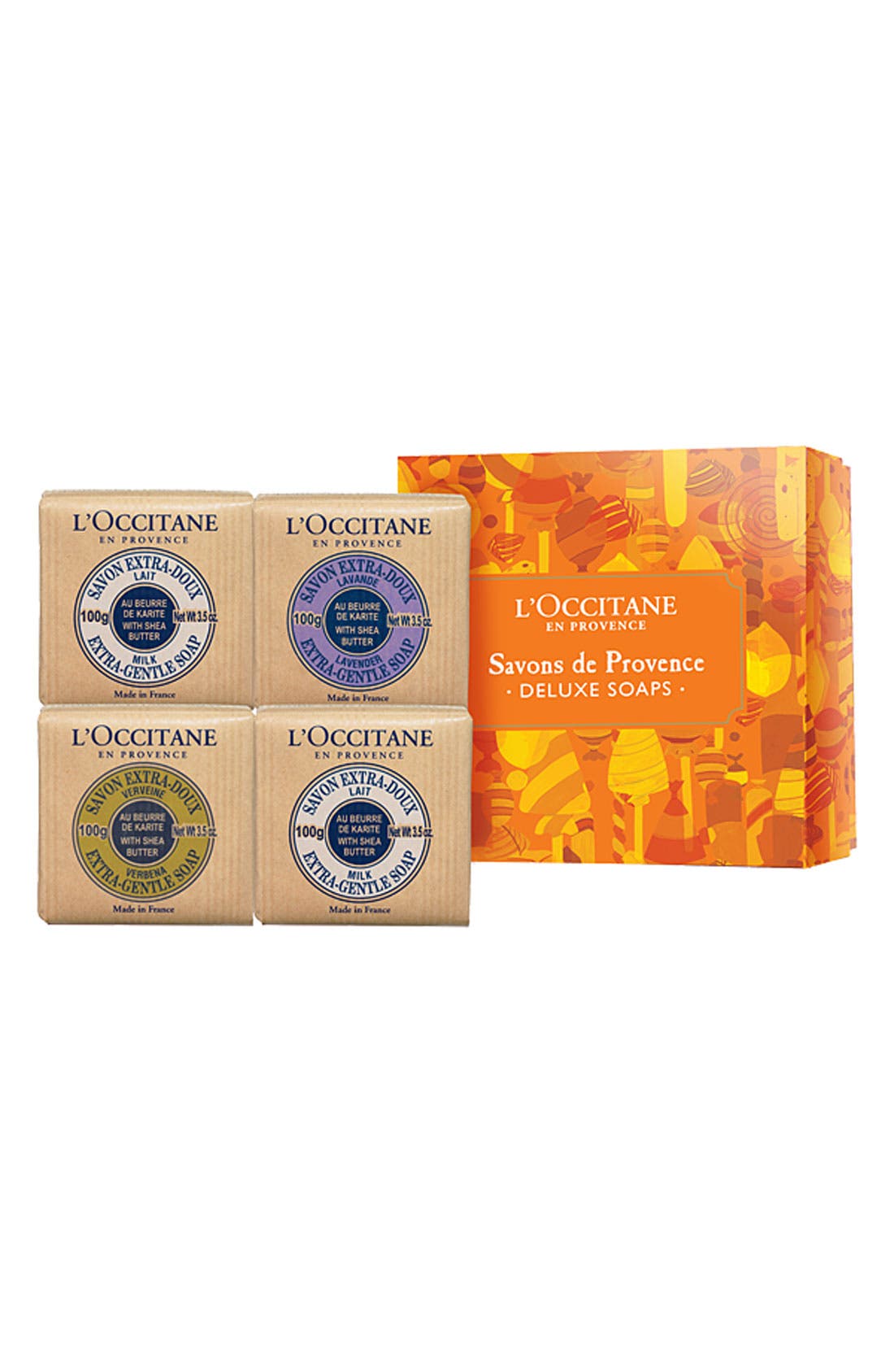 L'Occitane Set of Four Deluxe Soaps (USD 28 Value) Nordstrom