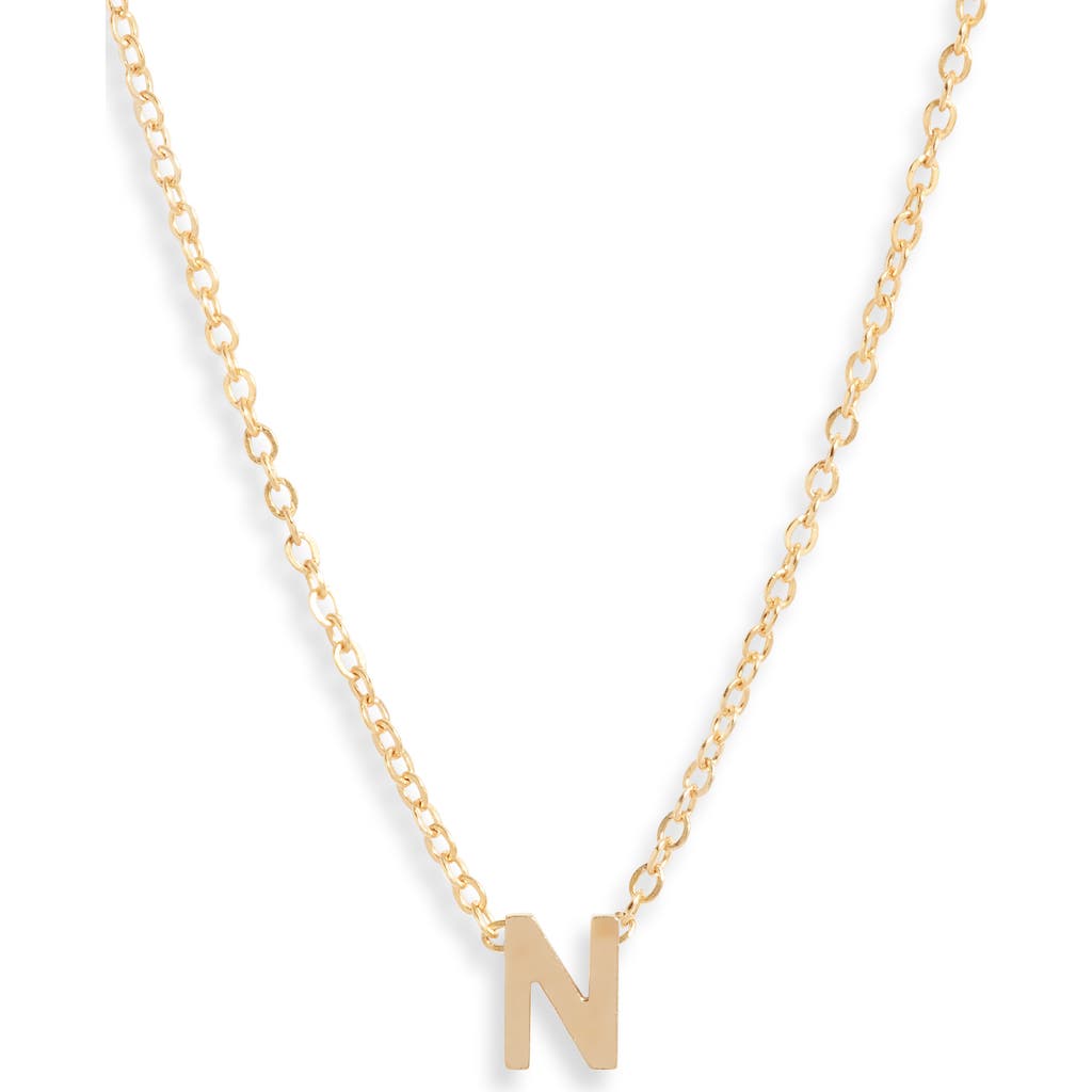 Set & Stones Cheyenne Initial Pendant Necklace In Gold/n