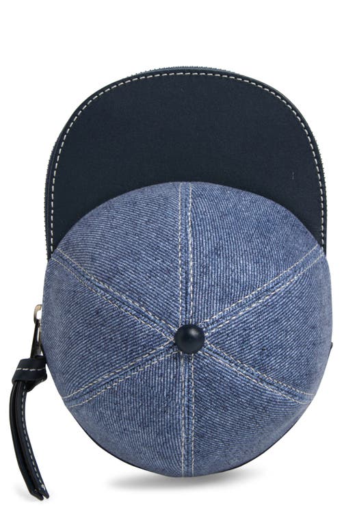 JW Anderson Medium Denim & Leather Cap Crossbody Bag in Blue at Nordstrom