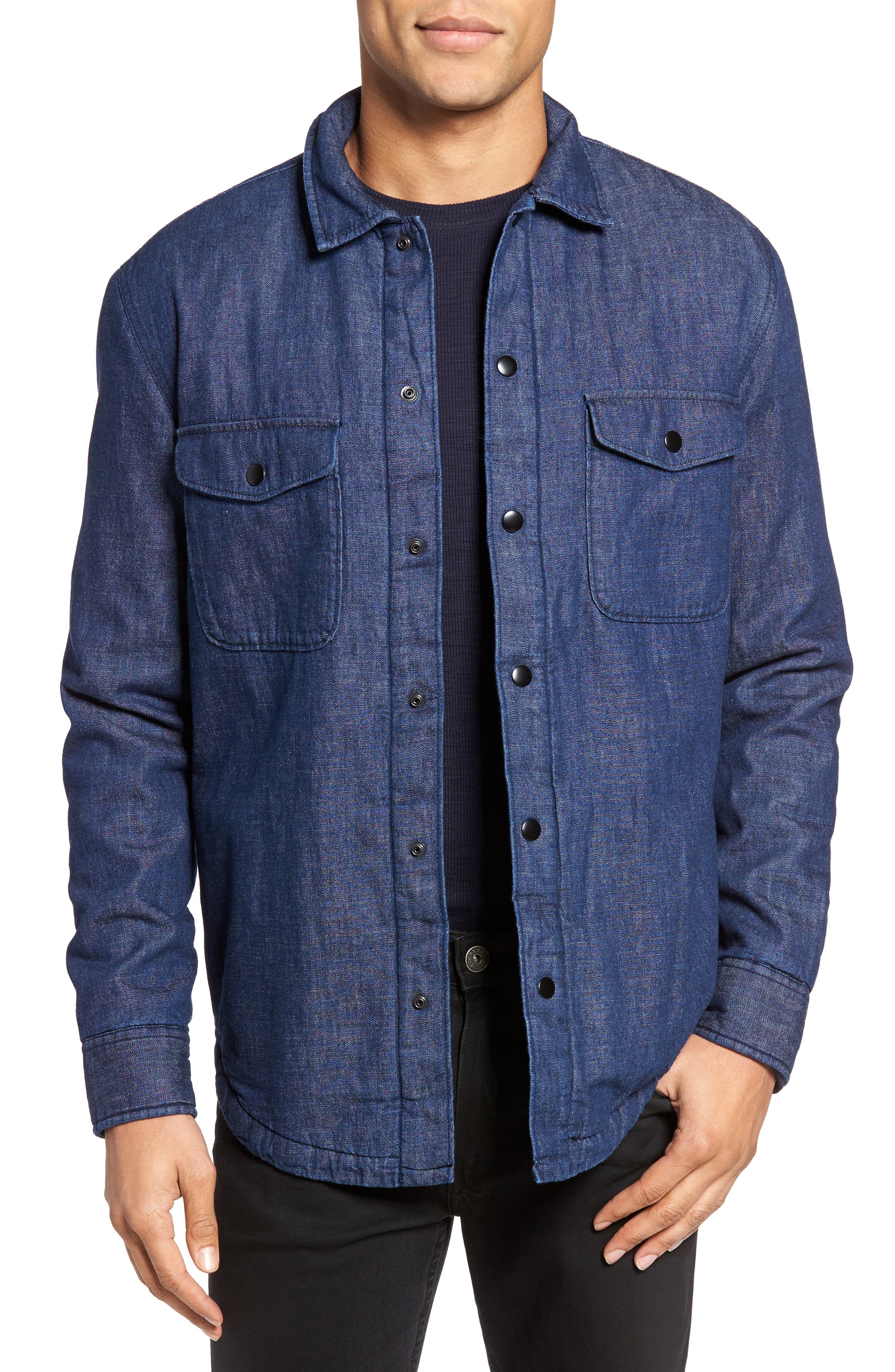 Bonobos Slim Fit Lined Denim Shirt Jacket Nordstrom