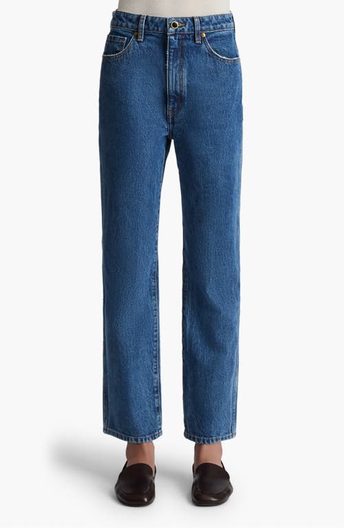 Khaite Danielle High Rise Straight Jeans In Boone