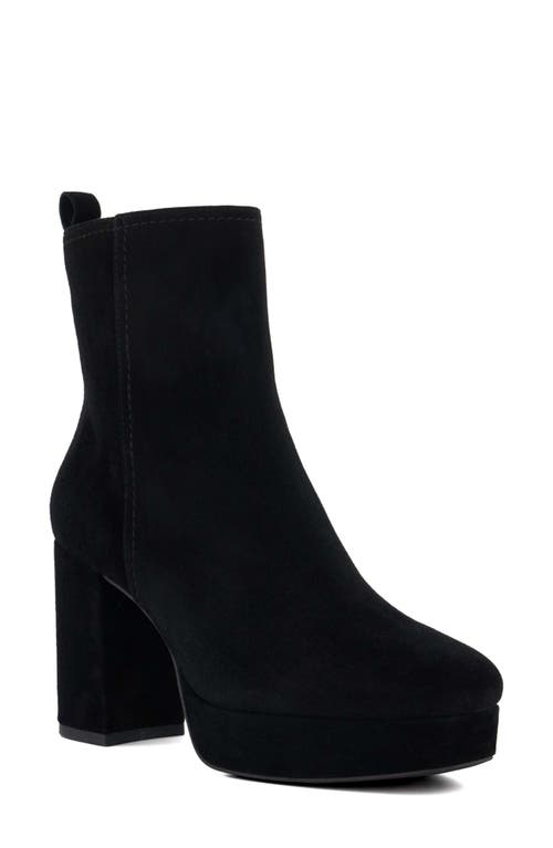 Oona Platform Bootie in Black