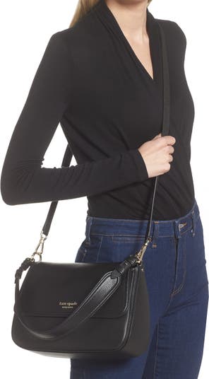 kate spade new york Hudson Leather Convertible Cross Body Bag, Parchment at  John Lewis & Partners