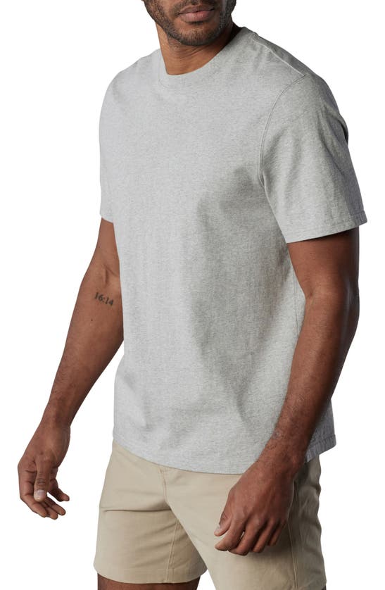 Shop The Normal Brand Lennox Cotton T-shirt In Heathered Grey
