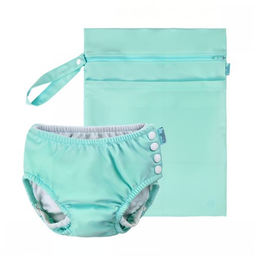 Uv Skinz Adjustable Swim Diaper Set In Aruba