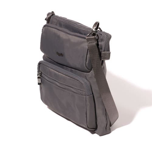 Baggallini Nolita Crossbody Bag With Rfid Wristlet In Smoke Twill