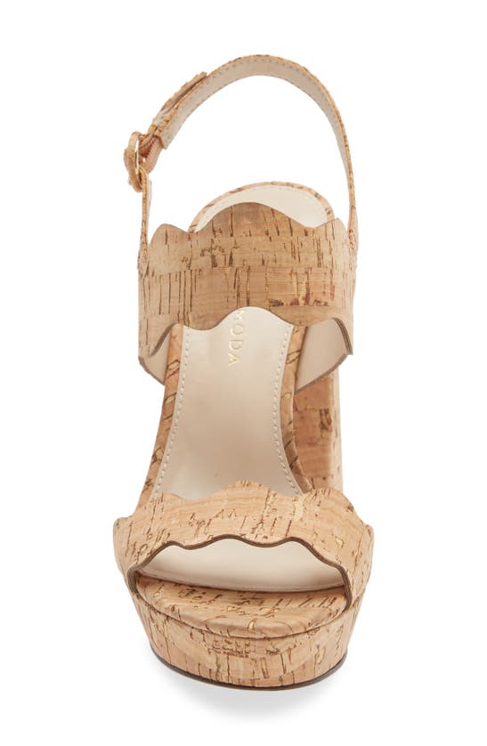 Shop Pelle Moda Gavi Platform Sandal In Natural