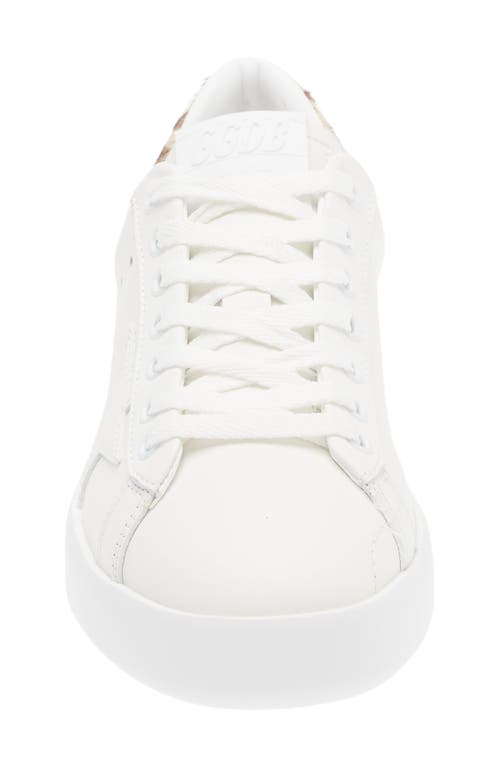 Shop Golden Goose Purestar Sneaker In White/leopard