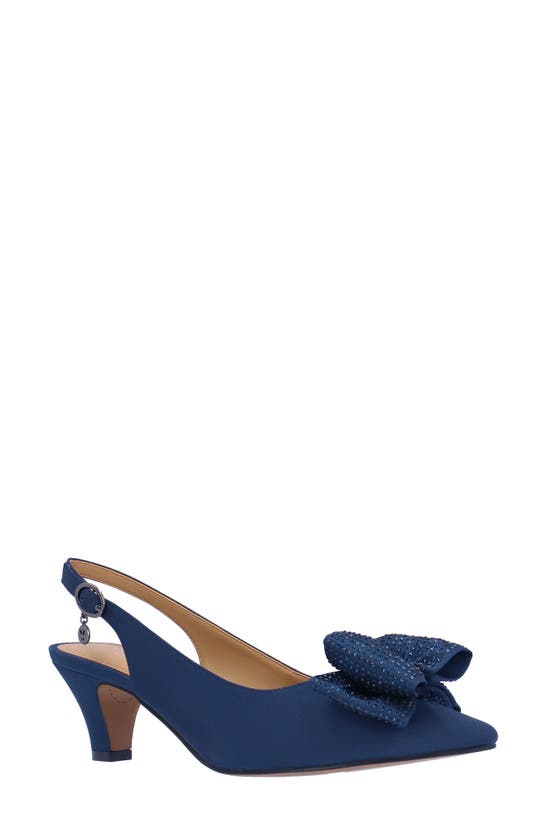 Shop J. Reneé Weslee Slingback Pointed Toe Pump In Navy