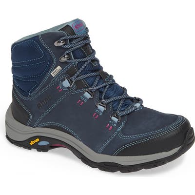 Ahnu By Teva Montara Iii Waterproof Hiking Boot- Blue