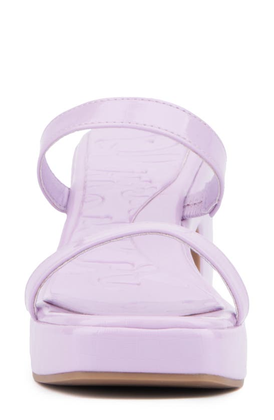 Shop Olivia Miller Savage Block Heel Sandal In Lavender