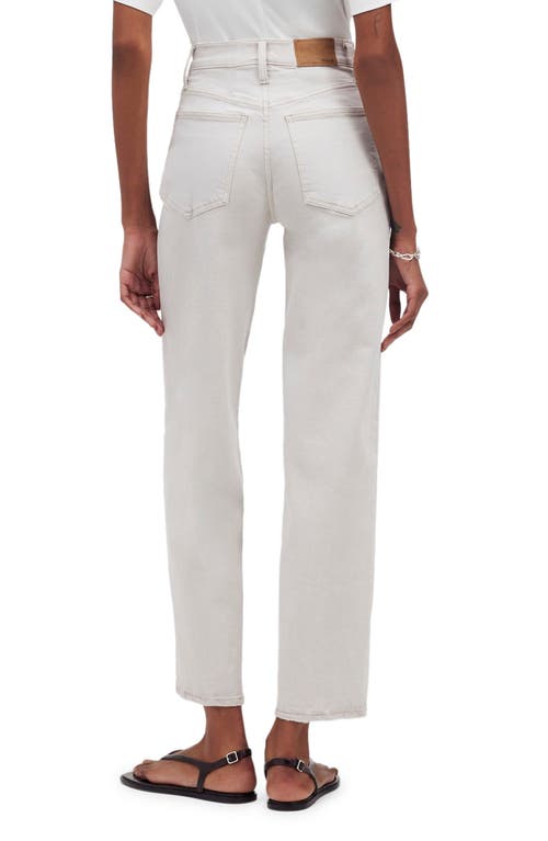 Shop Madewell The Perfect Vintage Wide Leg Crop Jeans In Stone Denim