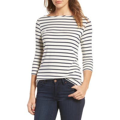 Amour Vert Francoise Stretch Jersey Top, White