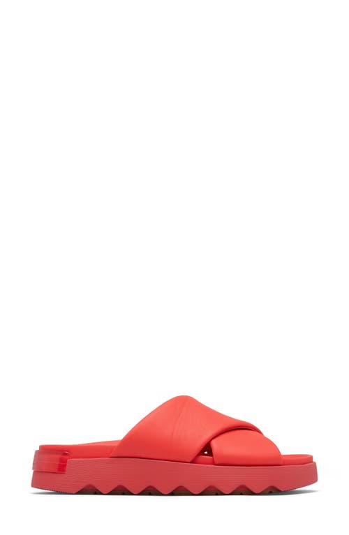 Sorel Vibe Slide Sandal In Red Glo/gum 16