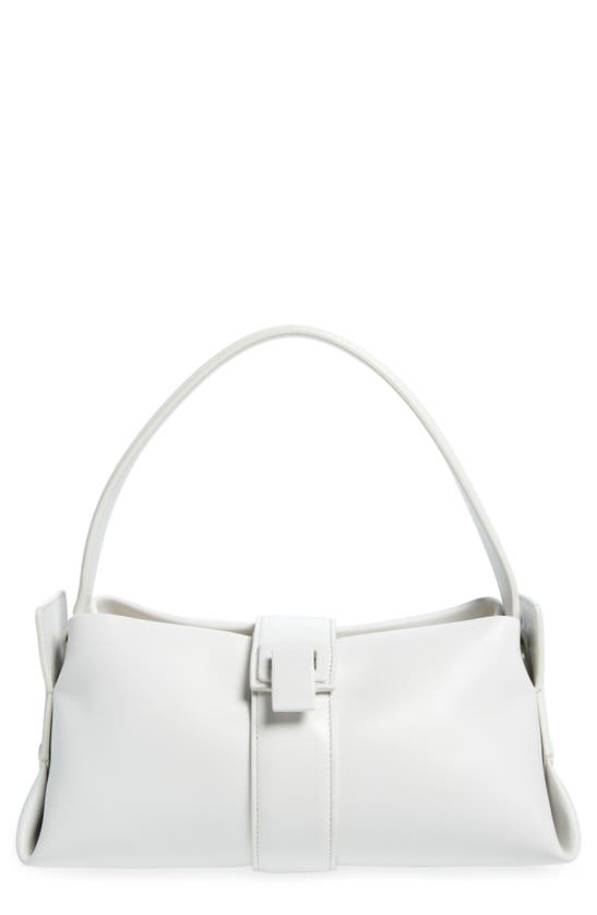 Proenza Schouler Park Leather Shoulder Bag In Optic White