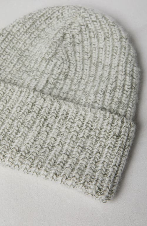 BRUNELLO CUCINELLI BRUNELLO CUCINELLI CASHMERE CHINÉ RIB KNIT BEANIE 