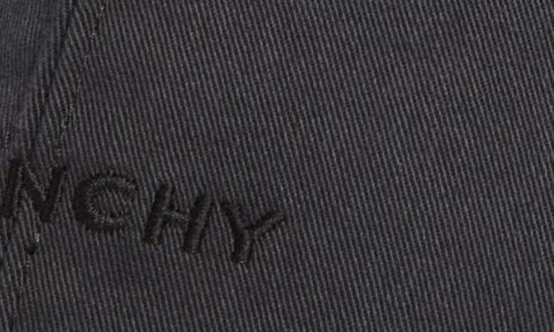 Givenchy Debossed Logo Adjustable Baseball Cap In Black