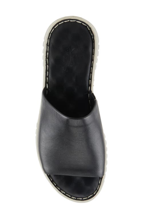 Spring Step Slide Sandal In Black