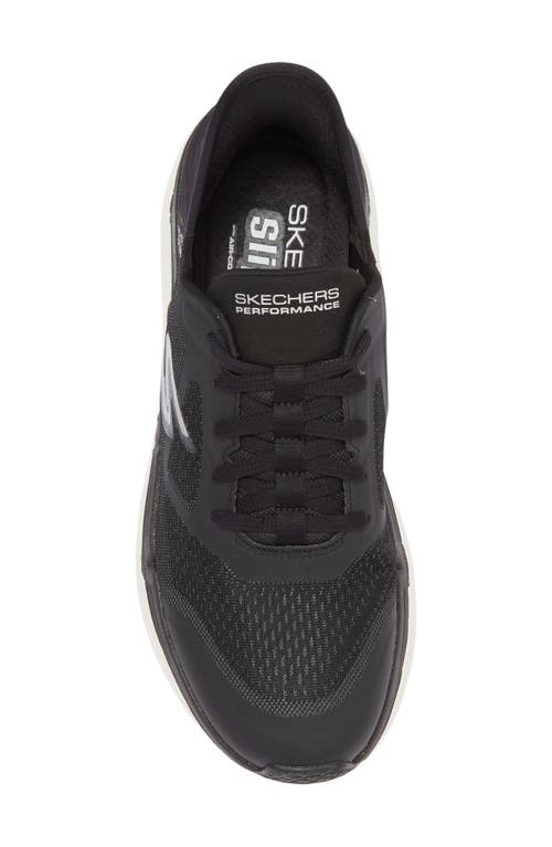 Shop Skechers Max Cushioning Premier Sneaker In Black/white