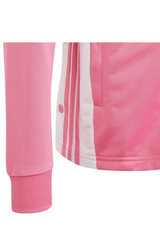 Shop Adidas Originals Kids' Adibreak Recycled Polyester Zip Hoodie In Pink Fusion