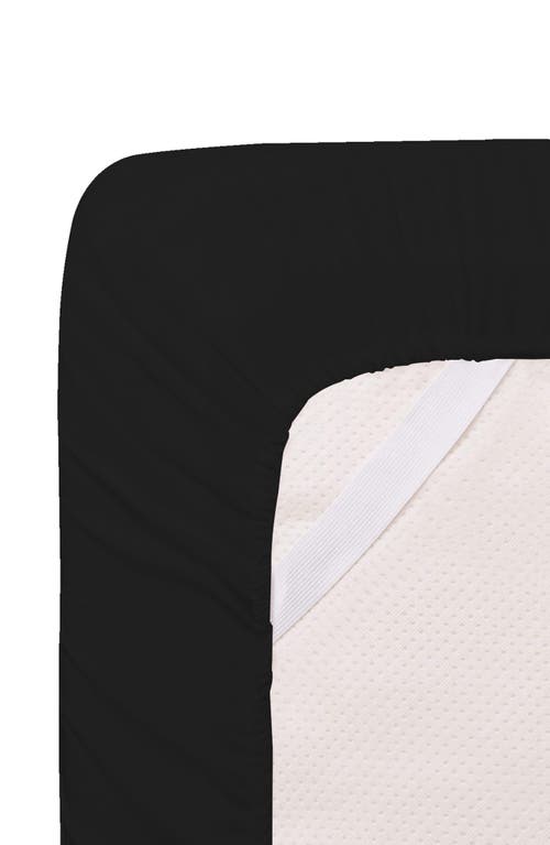 Luxury Home Brushed Microfiber Sheet Set In Black