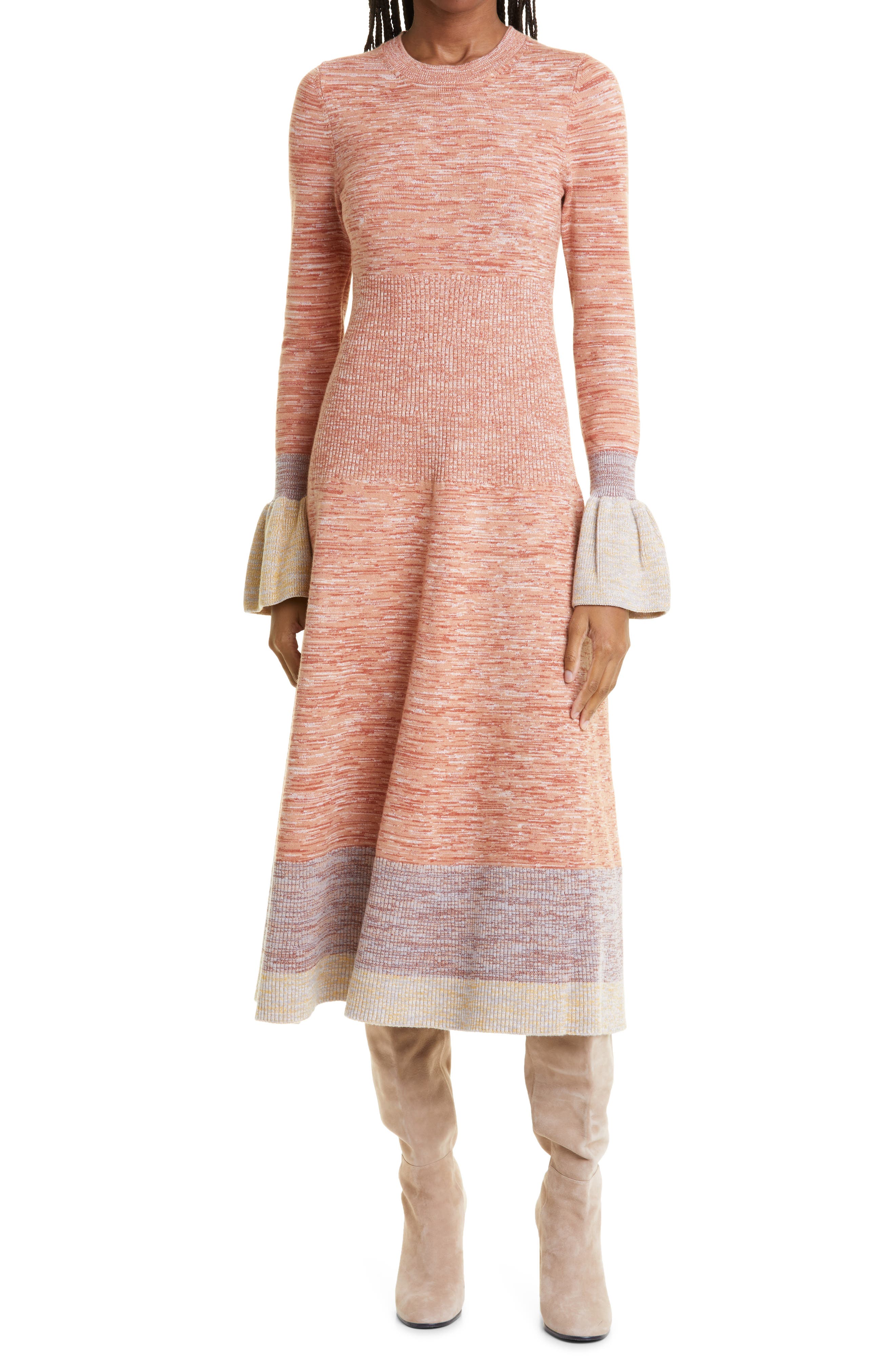 coral jumper dress