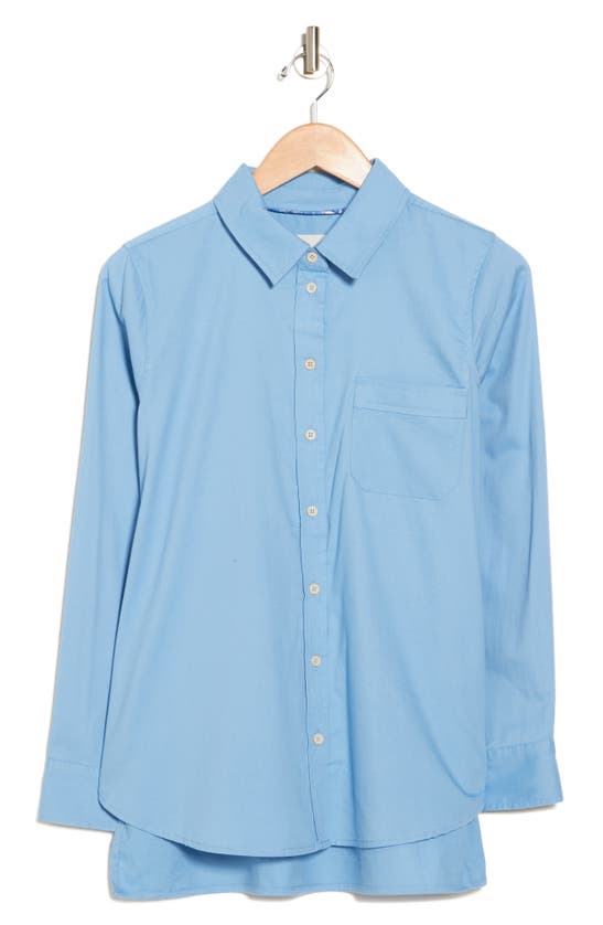 Casa Cabana Tara Long Sleeve Button-up Shirt In Blue
