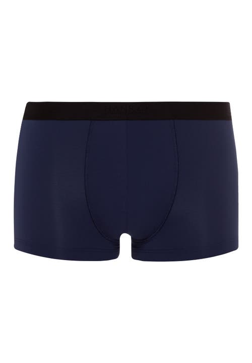 Hanro Micro Touch Boxer Brief 2pk in Black/midnight Navy 