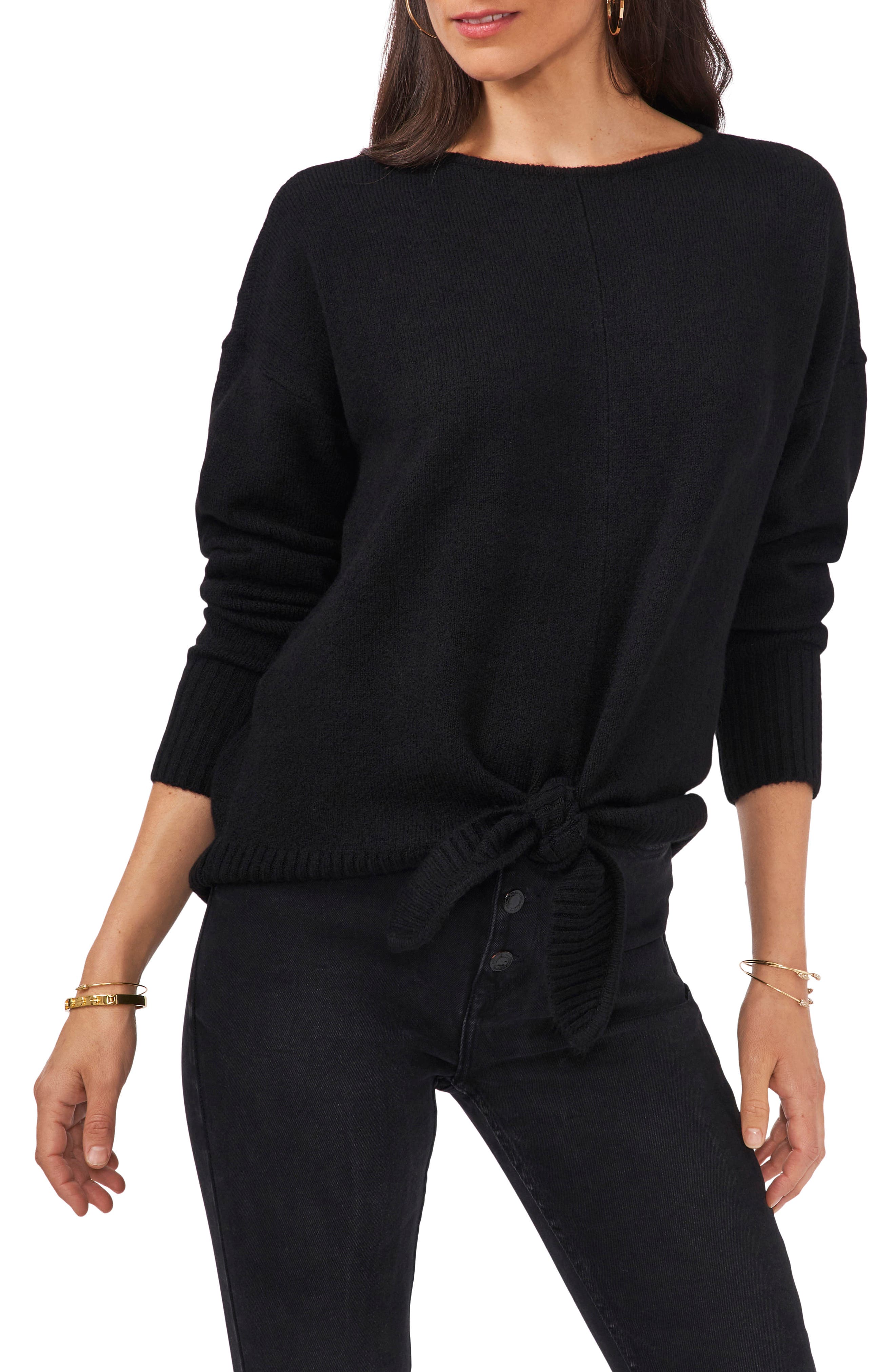Vince Camuto Tie Front Sweater | Nordstrom