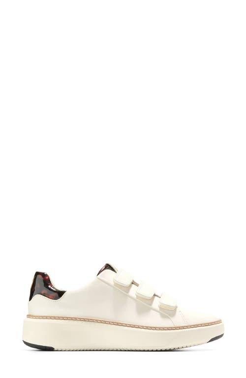 Shop Cole Haan Grandpro Topspin Strap Sneaker In Ivory/tort