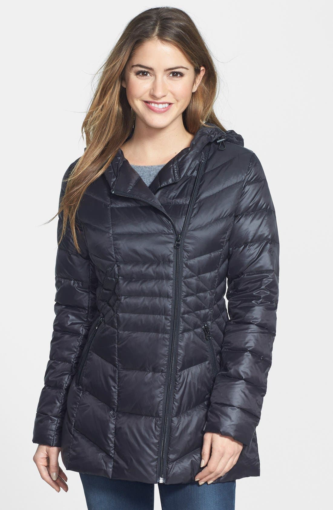 halogen hooded down parka