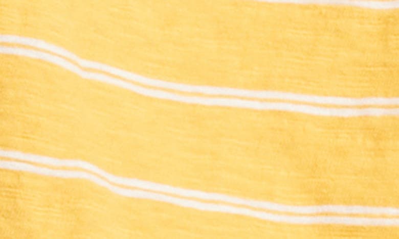Shop Marine Layer Blaine Cinch T-shirt In Yellow Stripe